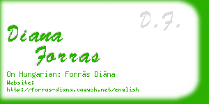 diana forras business card